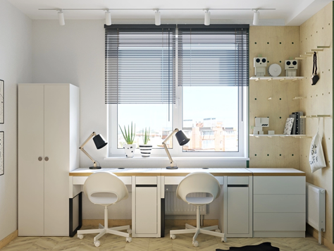 Дизайн интерьера двухкомнатной квартиры в Рязани "Двушка для пятерых"